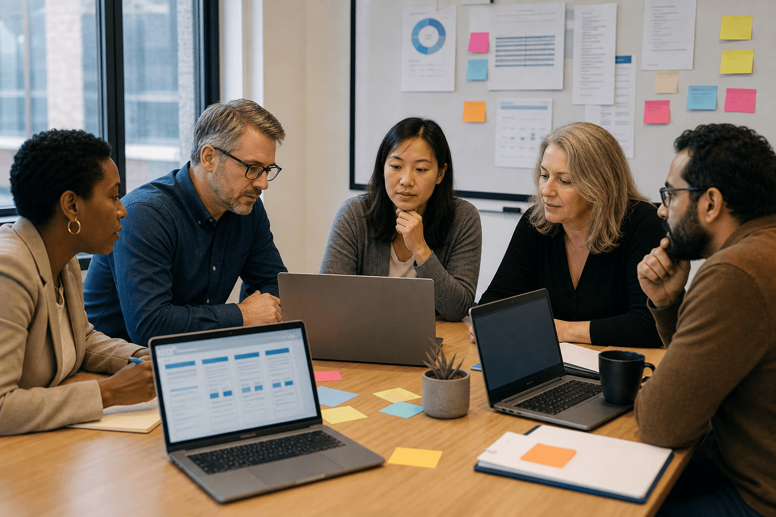 Nonprofit grant team comparing software alternatives after GrantHub