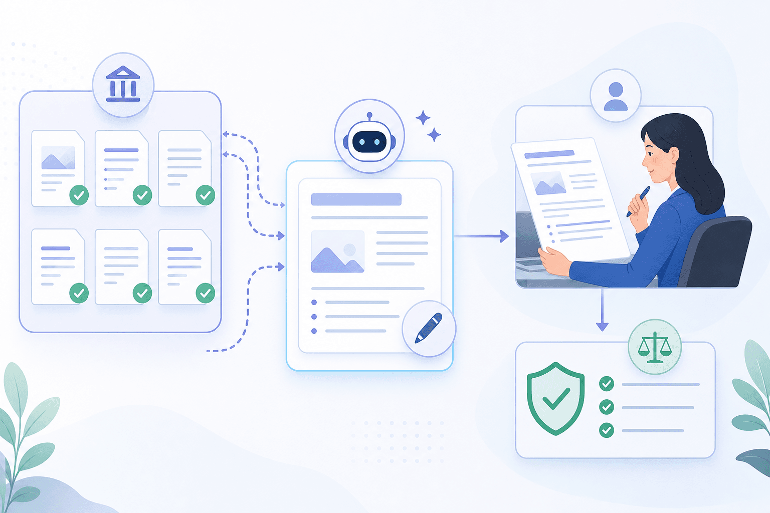 AI grant writer using a proposal library as source material