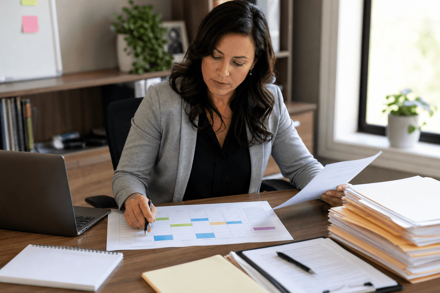 Post-award grant management checklist with reporting dates