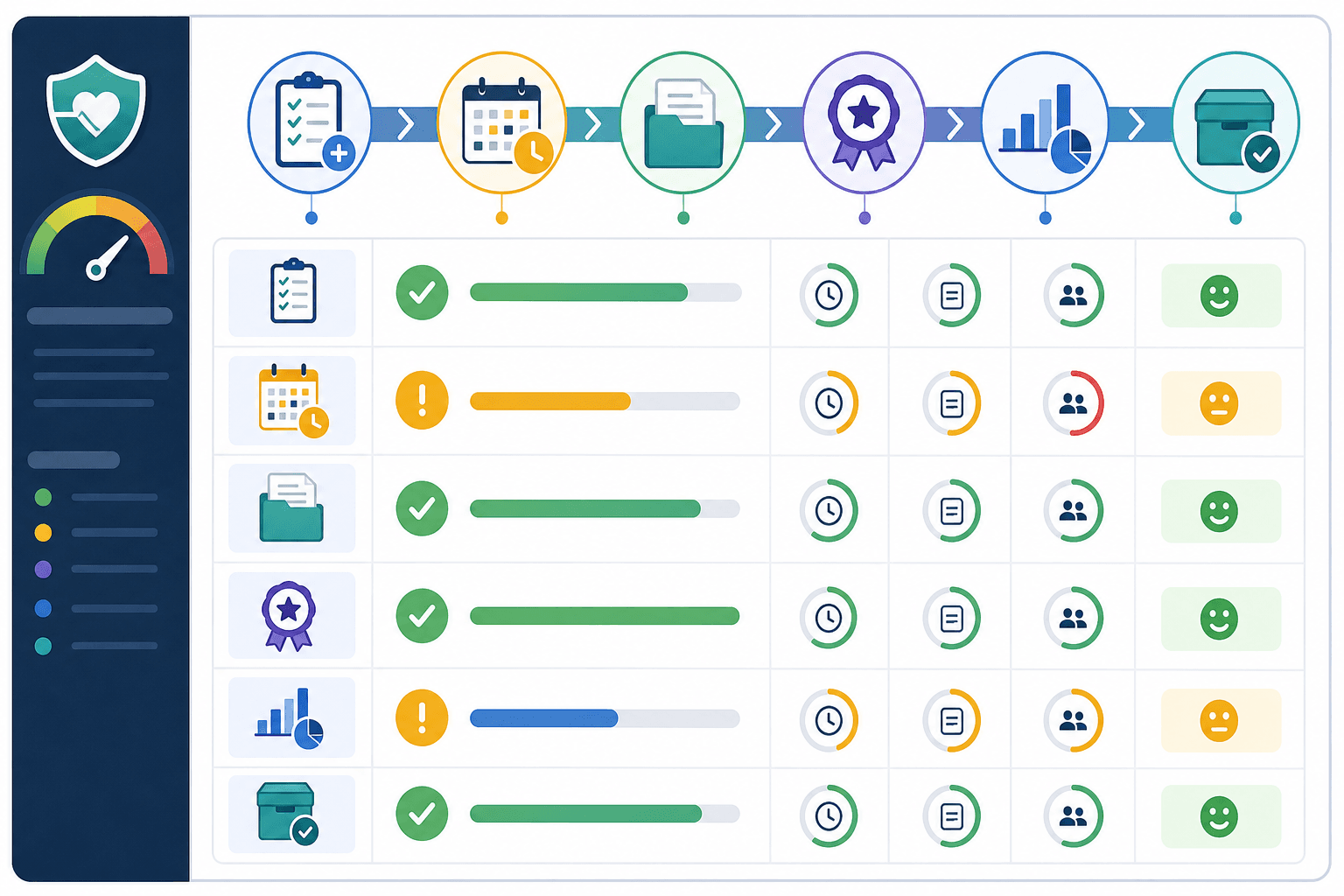 Grant lifecycle health check scorecard