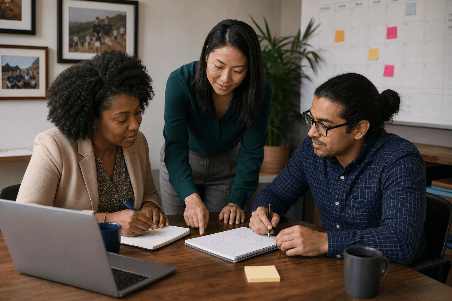 Nonprofit team preparing a grant letter of intent before full proposal