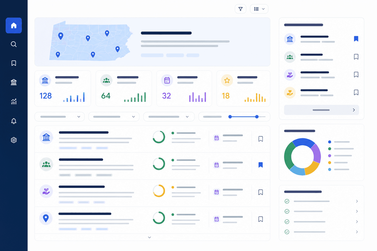Pennsylvania grants for nonprofits search dashboard