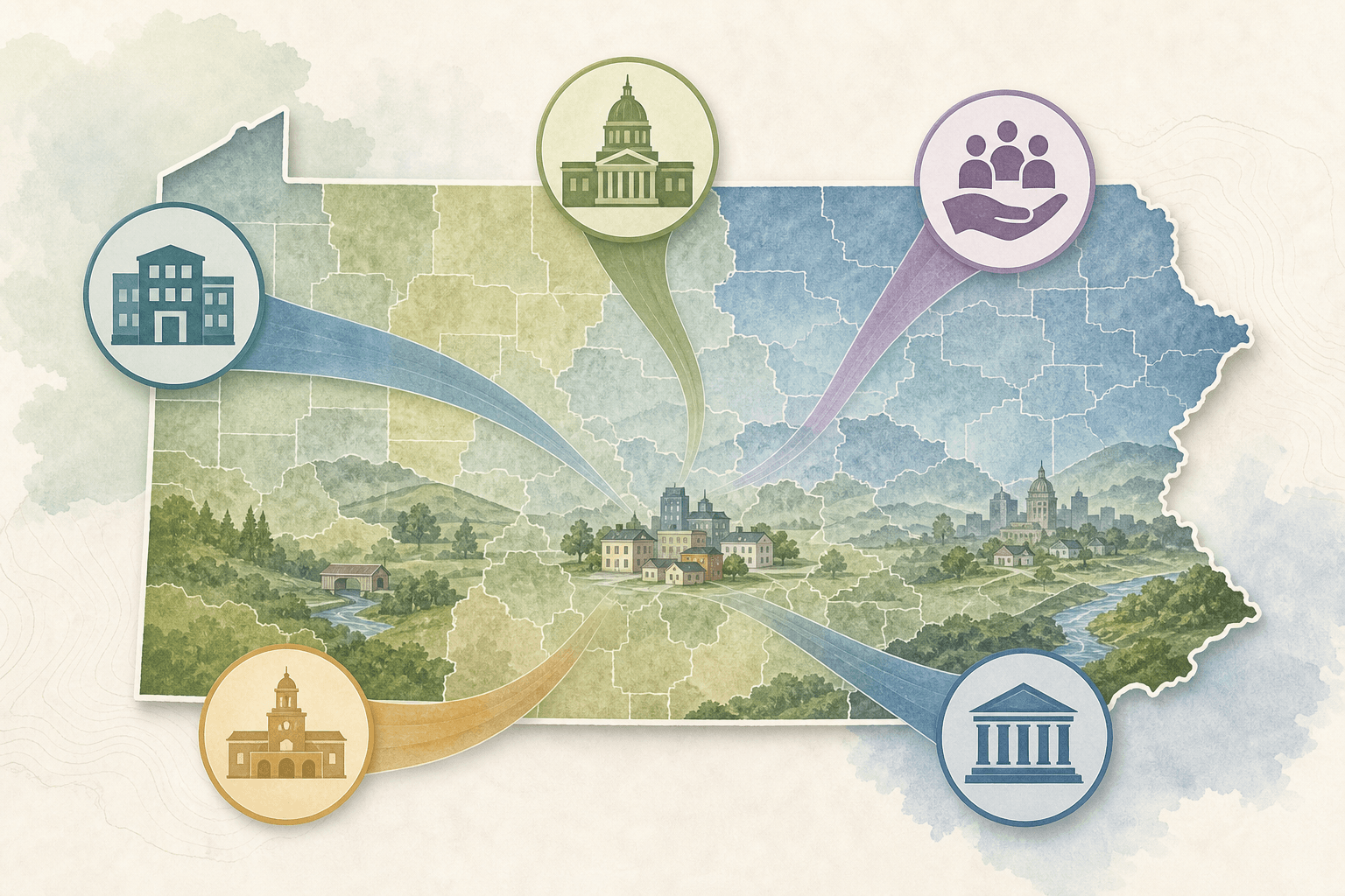 Pennsylvania nonprofit grant source map