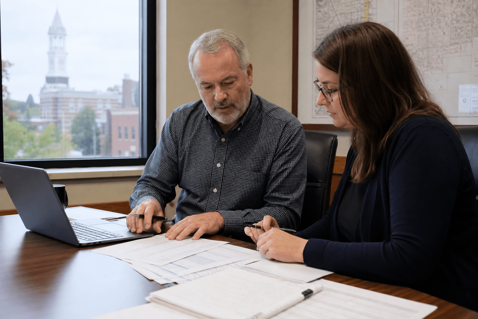 City and county staff reviewing published allocation tables