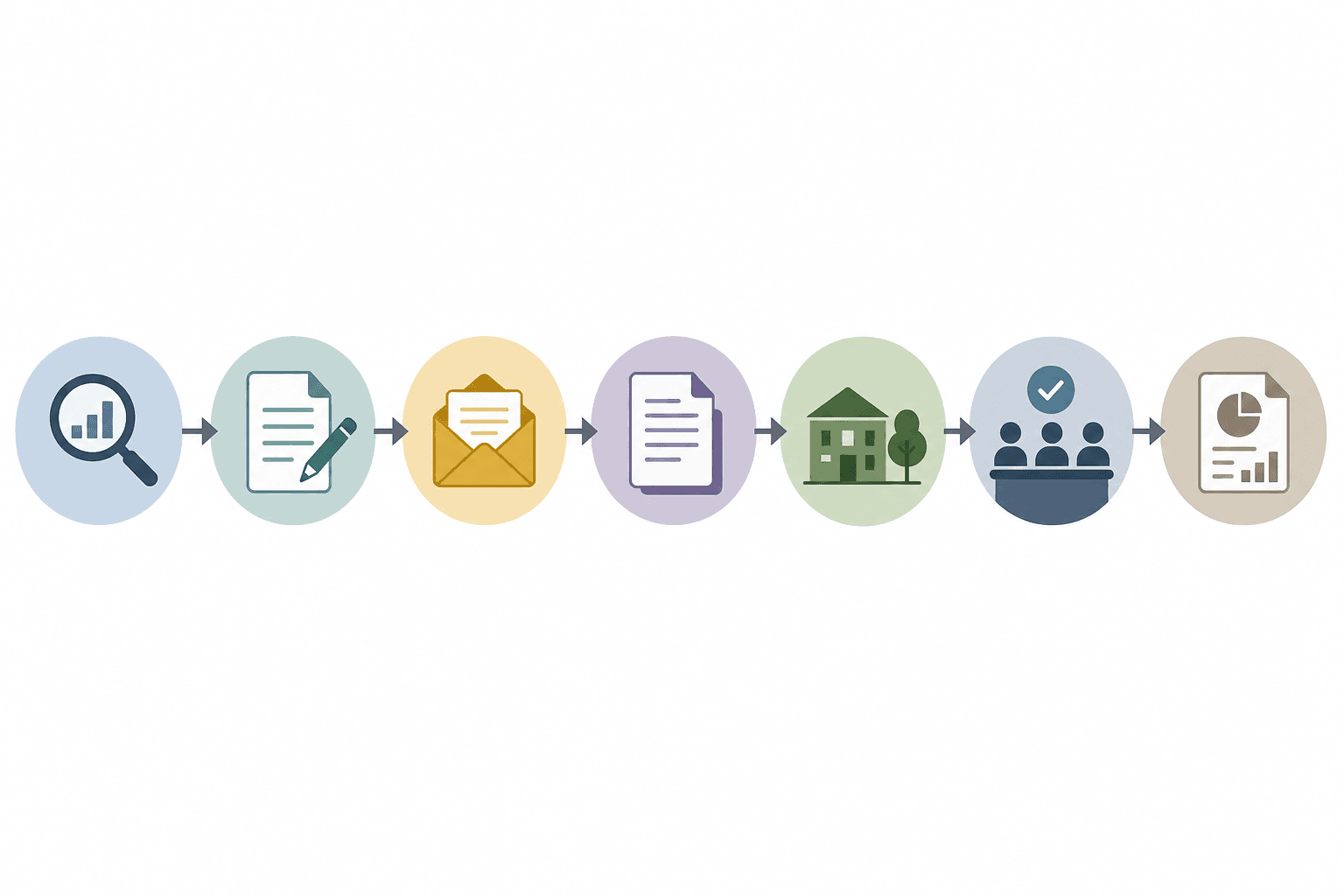 Private foundation grant application workflow from inquiry to decision