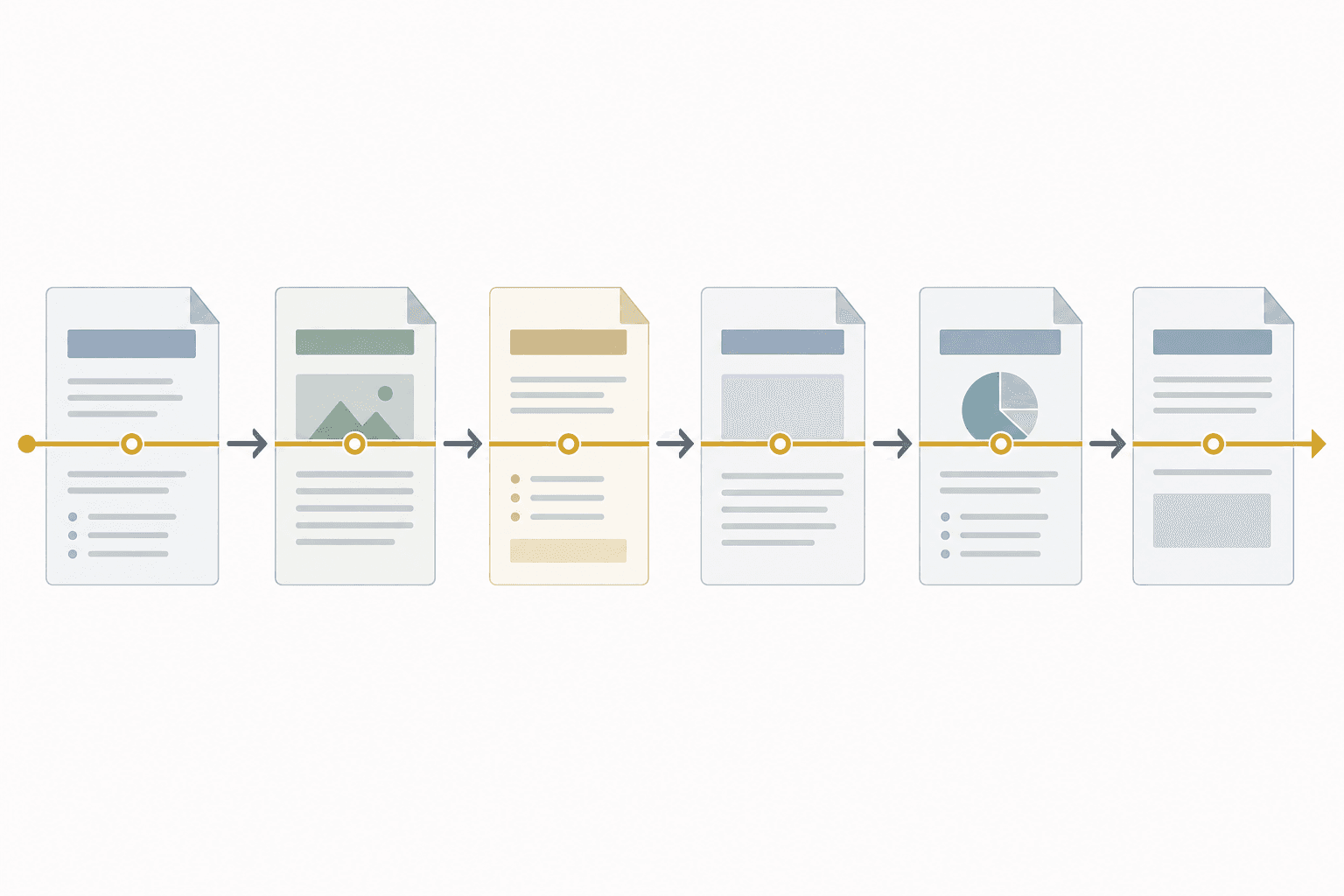 Flow diagram of grant proposal sections from need statement to budget