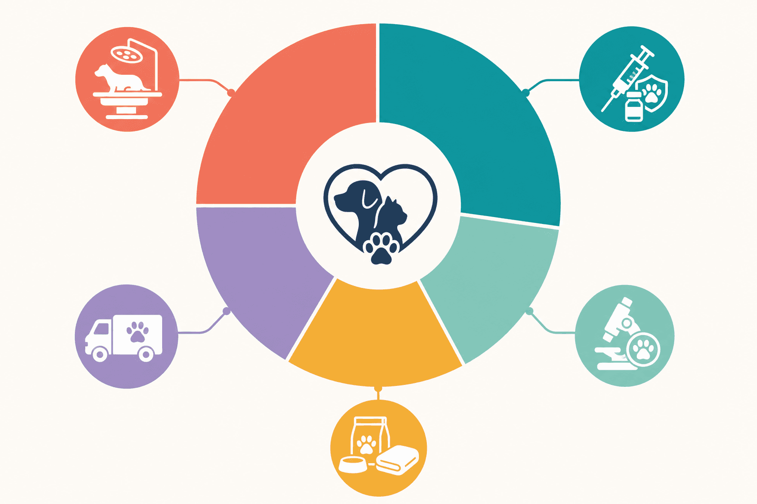 Breakdown of an animal rescue grant budget by veterinary and foster costs