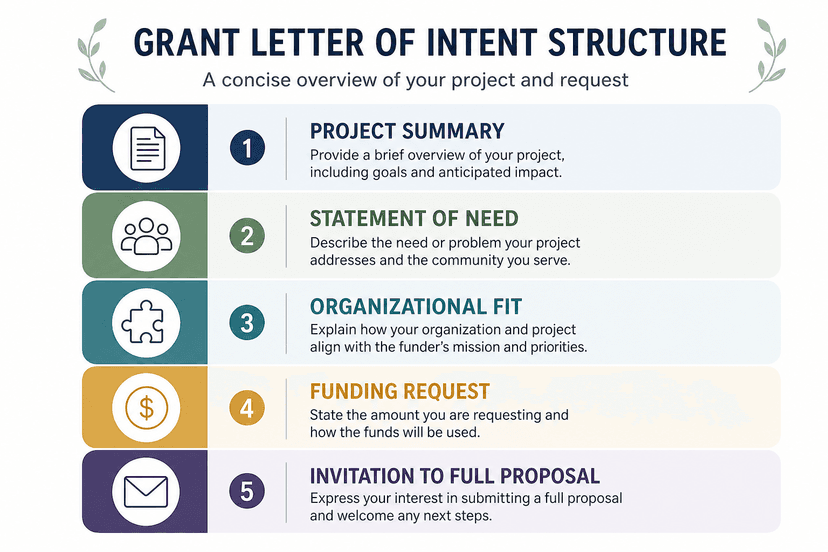 Statement Of Intent Examples Grant Letter of Intent for Grant Example: LOI Templates